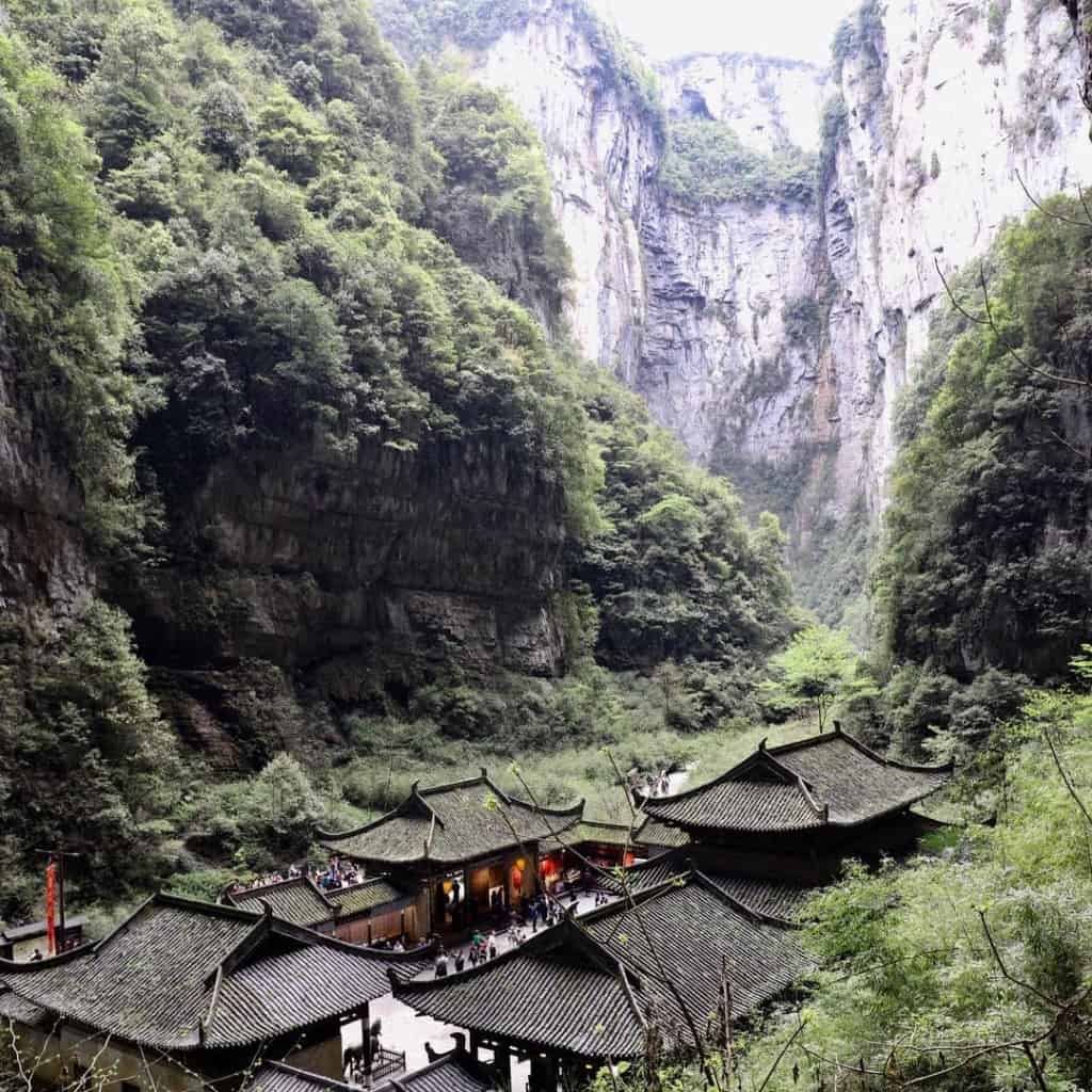 travel-park-wulong-waterfall-temple-1-1024x1024 #travel #park #wulong #waterfall #temple #china #chongqing