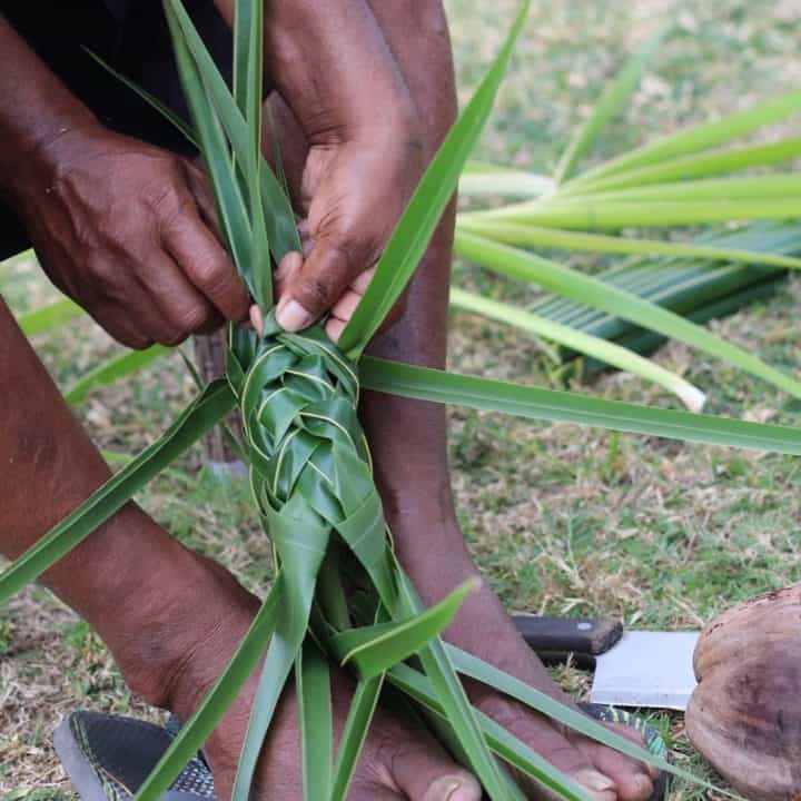 Weaving Demo | Tropica Island Resort | Fiji | Adrien Becuwe