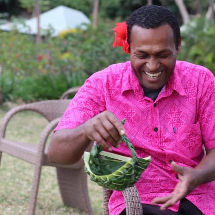 Weaving Demo | Tropica Island Resort | Fiji | Adrien Becuwe