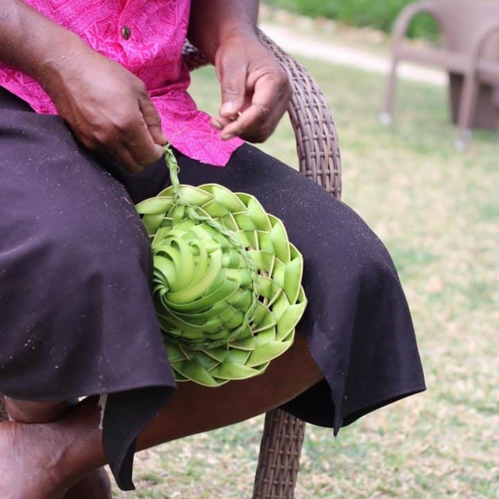 Weaving Demo | Tropica Island Resort | Fiji | Adrien Becuwe